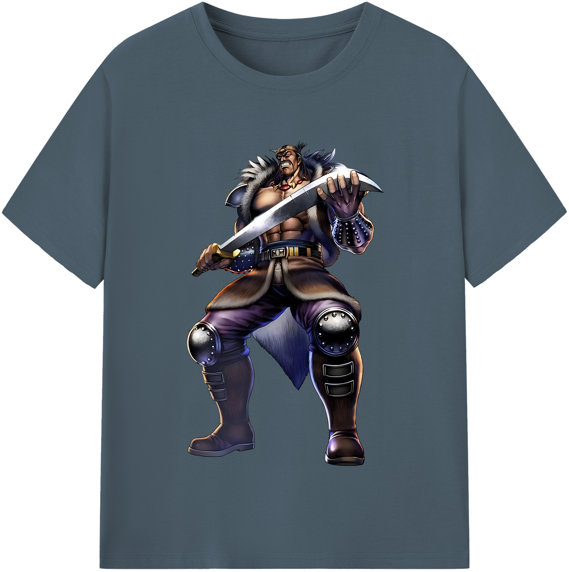（画像用） 北斗の拳 Fist of the North Star 綿100％半袖Tシャツ（フロントプリント）